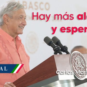 AMLO: Estamos cerrando bien el año, “hay más alegría y esperanza”