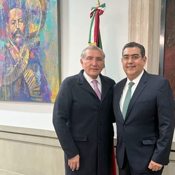 Sostienen reunión gobernador Sergio Céspedes y titular de SEGOB Adán Augusto