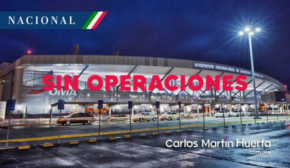 Aeropuerto de Monterrey sin operaciones por condiciones climatológicas