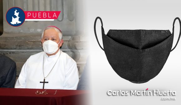 Arzobispo Víctor Sánchez - cubrebocas Arquidiócesis de Puebla reforzará protocolos en templos para evitar contagios
