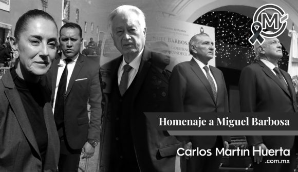 Acuden gobernadores y secretarios federales al homenaje de Miguel Barbosa