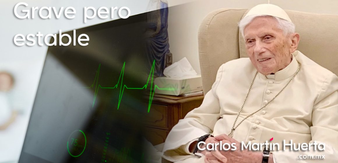 Reportan que el papa emérito Benedicto XVI sigue “grave pero estable”