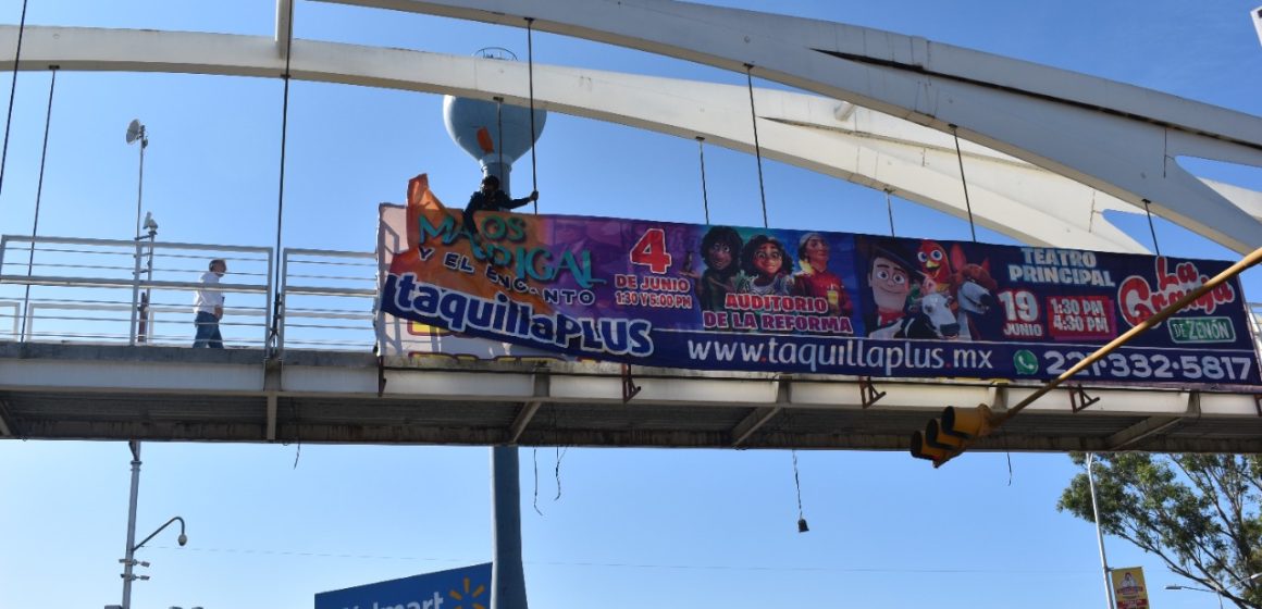 En 2022 el Ayuntamiento de Puebla retiró más de 10 mil elementos publicitarios irregulares