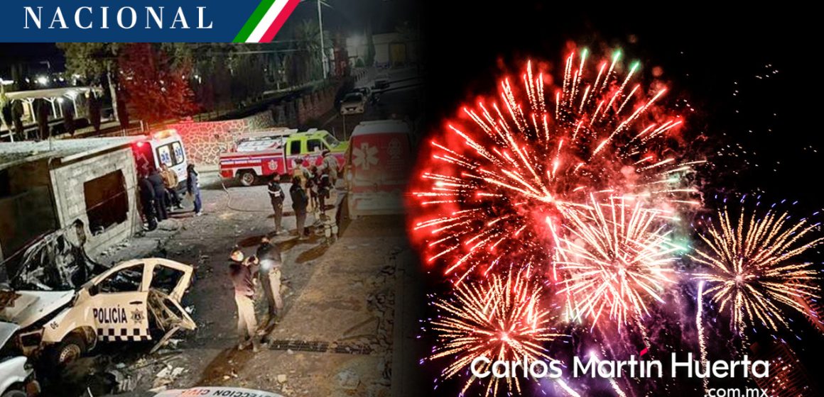 Explosión de pirotecnia para festejo guadalupano en Nopaltepec, deja 20 heridos