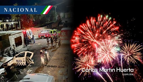 Explosión de pirotecnia para festejo guadalupano en Nopaltepec, deja 20 heridos