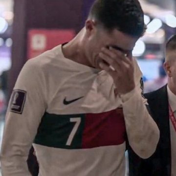 Con lágrimas Cristiano Ronaldo se despide de los mundiales
