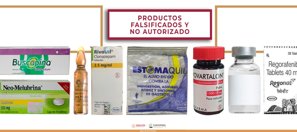 Cofepris alerta sobre falsificación de 7 medicamentos y venta ilegal de fármaco no autorizado
