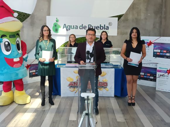 Agua de Puebla realizó su 2do Sorteo con la rifa de 10 pantallas