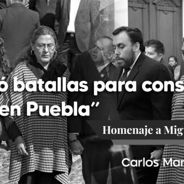 Miguel Barbosa, luchó batallas para consolidar la 4T en Puebla: Rosario Orozco