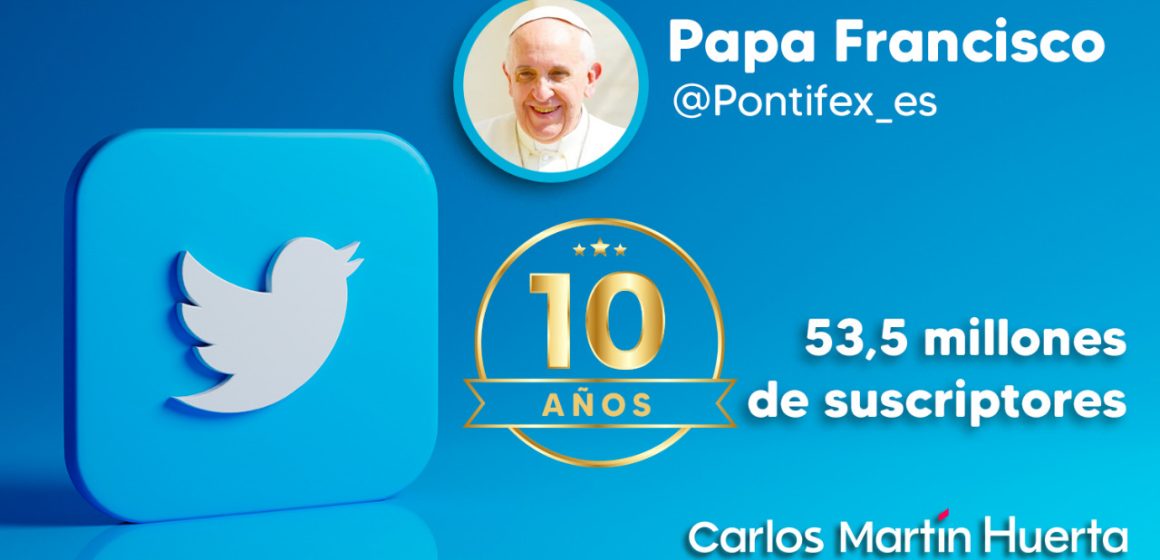 Cuenta de Twitter del Papa Francisco cumple 10 años