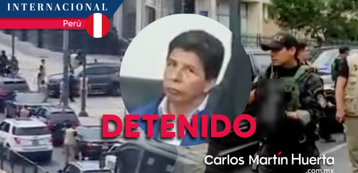Detienen a Pedro Castillo tras ser destituido como presidente de Perú