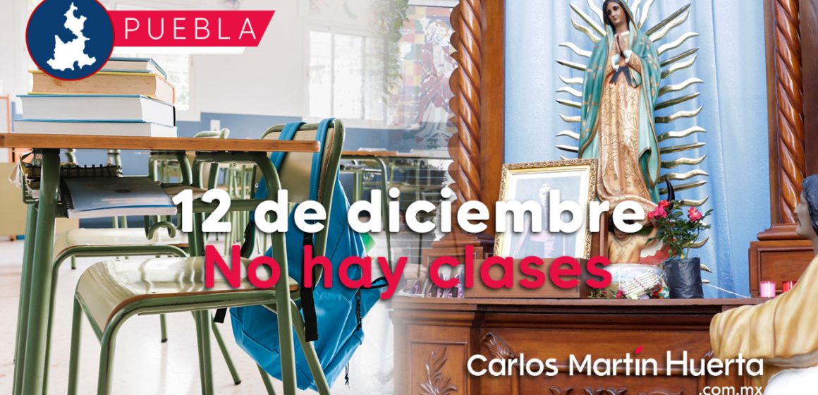 SEP suspende actividades escolares el 12 de diciembre en Puebla