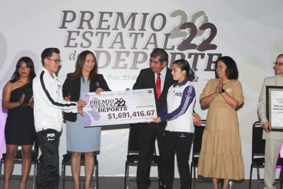 Puebla reconoce a sus atletas con el “Premio Estatal del Deporte 2022”