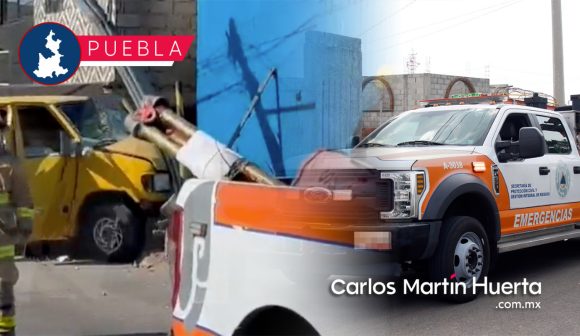 Impresionante accidente en la Calzada Ignacio Zaragoza; chofer quedó prensado