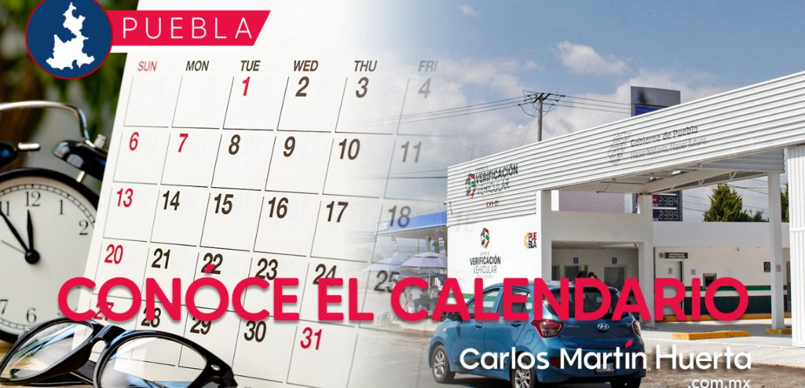 Conoce calendario para la verificación vehicular en Puebla; en enero será obligatoria