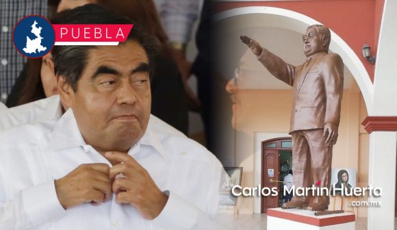 Portada Miguel Barbosa Estatua CMH Vuelven a colocar estatua de Miguel Barbosa como homenaje en Zinacatepec