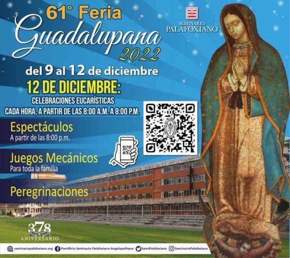 Arquidiócesis de Puebla llevará a cabo la edición 61 de la Feria Guadalupana