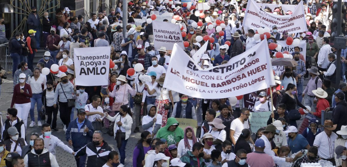 Puebla el epicentro de la 4T; porras, música, danza en apoyo para AMLO y Barbosa