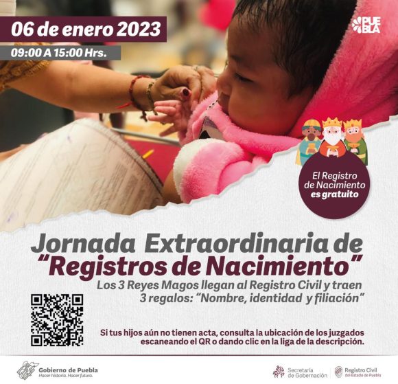 1-Este-6-de-enero-SEGOB-realizara-jornada-de-registros-de-nacimientos Este 6 de enero, SEGOB realizará jornada de registros de nacimientos