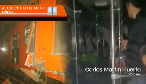 Trágico accidente en la Línea 3 del Metro deja una persona muerta y 57 lesionados; Fiscalía inicia carpeta de investigación