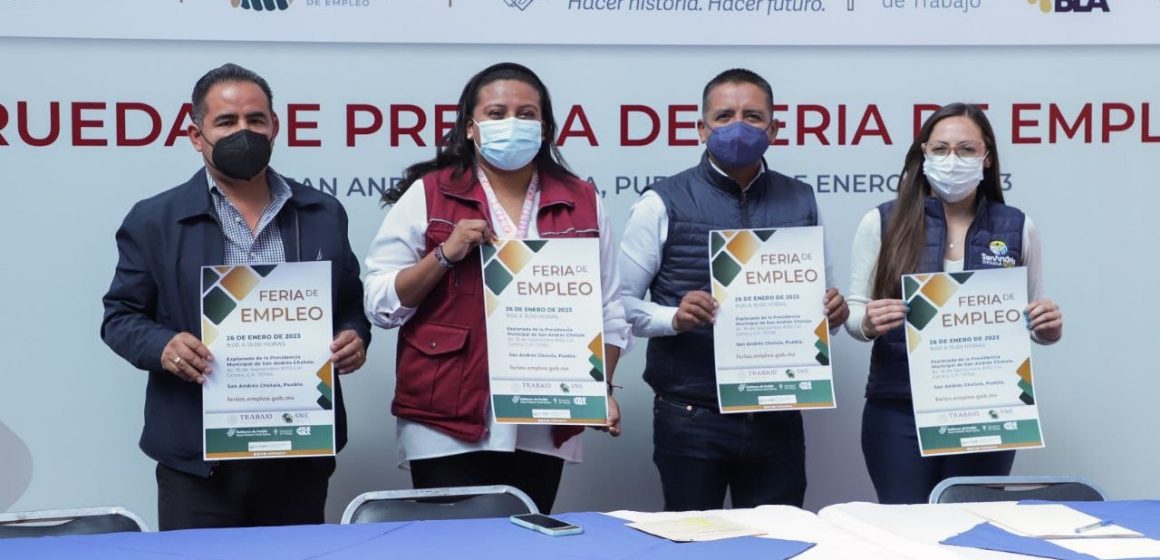 Presentan primer Feria del Empleo 2023 en San Andrés Cholula
