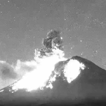 Tras explosiones volcánicas del Popocatépetl, continúa alerta en Amarillo Fase 2