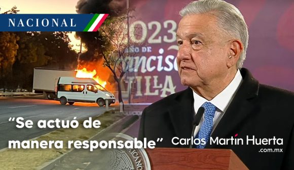 “Se actuó de manera responsable”: AMLO tras recaptura de Ovidio Guzmán