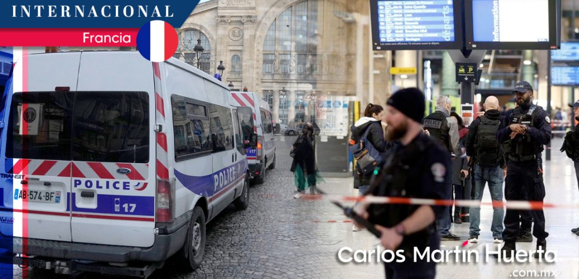 Ataque en estación Norte de París deja seis heridos y un detenido