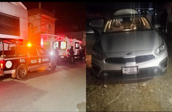 Arman balacera para robar auto en Izúcar y luego lo abandonan
