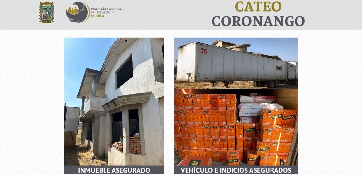 Recuperan más de 300 cajas de licor en Coronango