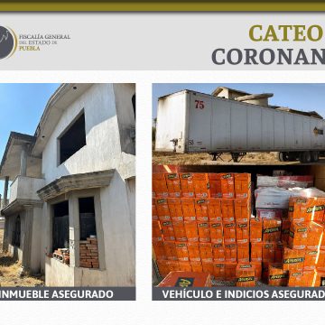 Recuperan más de 300 cajas de licor en Coronango