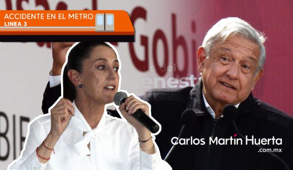 Claudia Sheinbaum - AMLO - línea 3 AMLO expresó su apoyo a Sheinbaum tras accidente de la Línea 3 del Metro