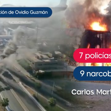 Confirman nueve narcobloqueos en Culiacán y siete policías heridos