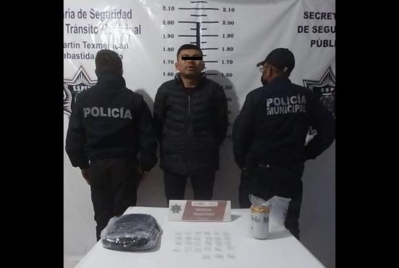 Detenido droga Texmelucan Detienen a hombre con envoltorios de “cristal” en Texmelucan