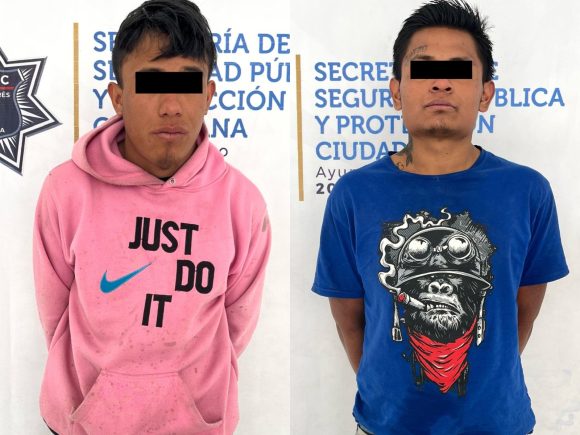 Detienen en San Andrés Cholula a presuntos responsables de robo a transeúnte