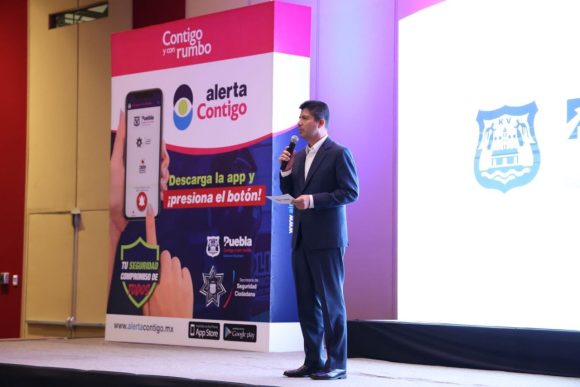 Eduardo Rivera - App Alerta Contigo Presenta Ayuntamiento de Puebla aplicación Alerta Contigo contra el delito