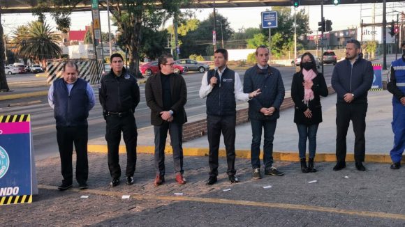 Ayuntamiento de Puebla entregan semaforización del bulevar 5 de Mayo
