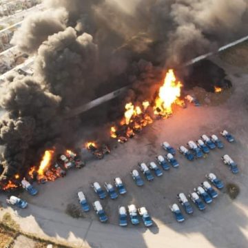 Incendió de gasera en San Nicolás de los Garza, Nuevo León provoca desalojo de mil 500 personas