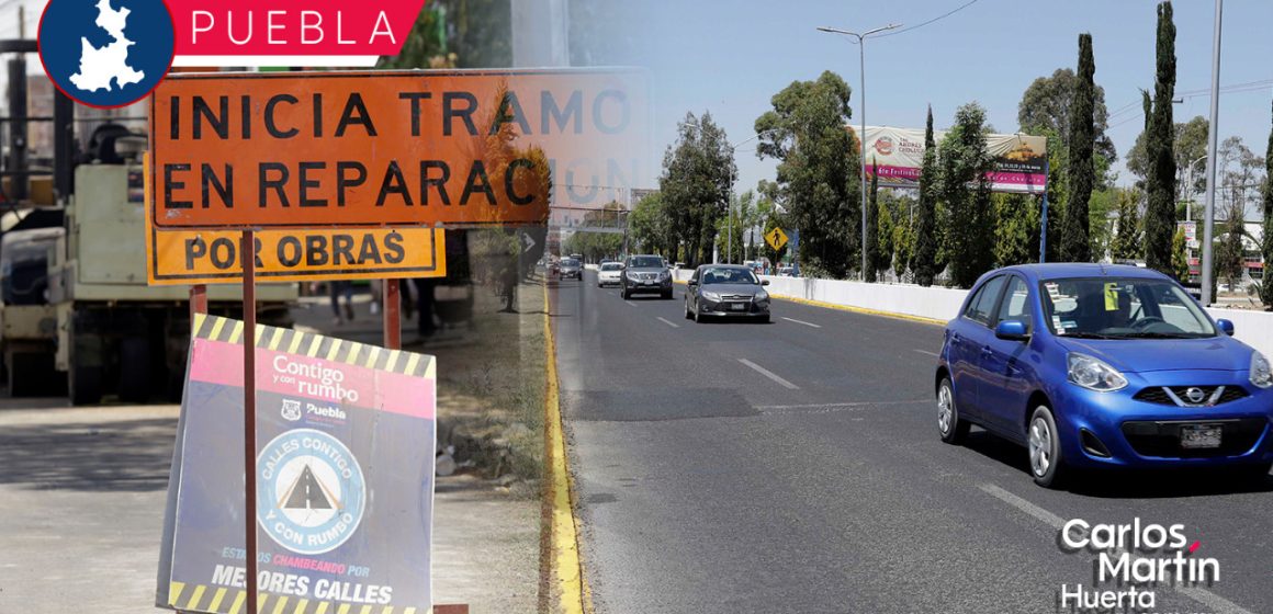 Invierte Ayuntamiento de Puebla 12.8mdp en rehabilitar la Recta a Cholula