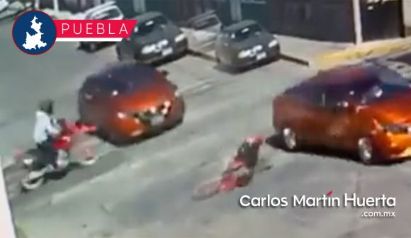 Motociclista salió volando tras choque con auto en Mayorazgo