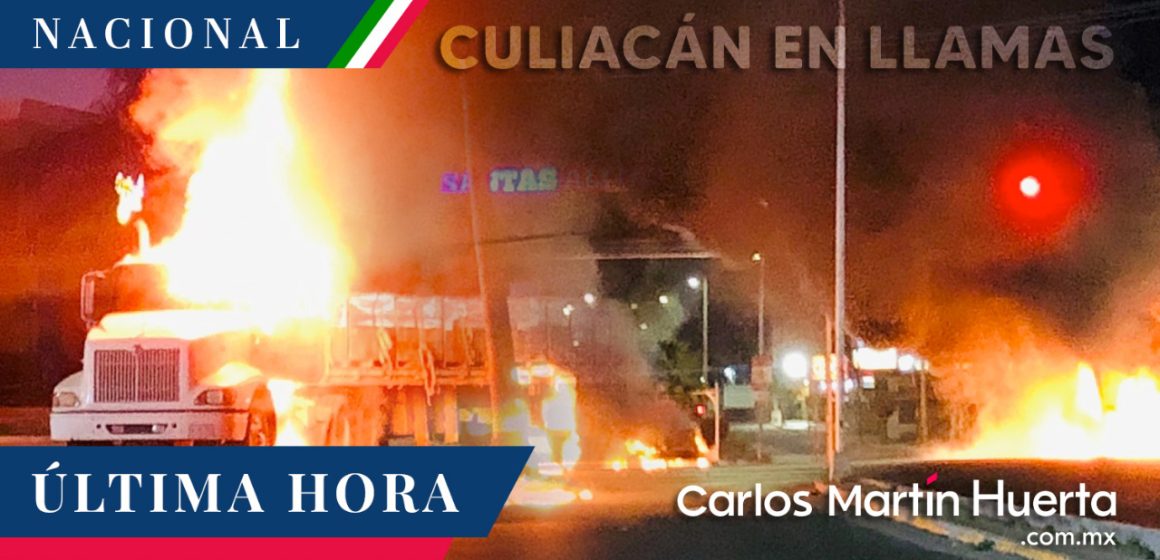 Se reportan múltiples narcobloqueos en Culiacán, Sinaloa