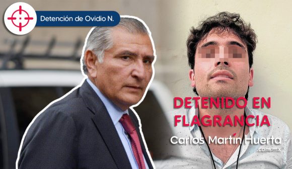 Ovidio fue detenido en flagrancia por varios delitos: Segob