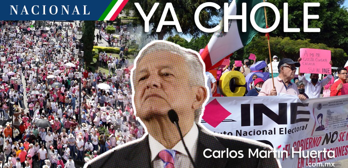 “Ya Chole”: AMLO ante nueva marcha en favor del INE