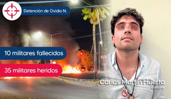 Confirman 10 militares fallecidos y 35 heridos tras recaptura de Ovidio Guzmán