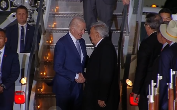 Llega Joe Biden al AIFA en su primera visita oficial a México