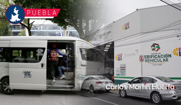 Anuncian ampliación de verificación para el transporte público en Puebla