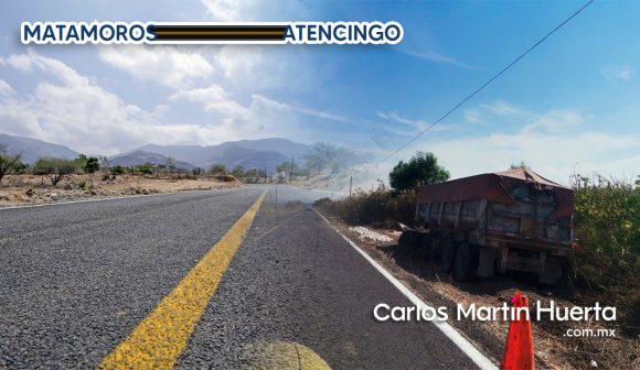 Volcadura Matamoros - Atencingo Después de 7 horas reabren carretera Matamoros-Atencingo tras volcadura