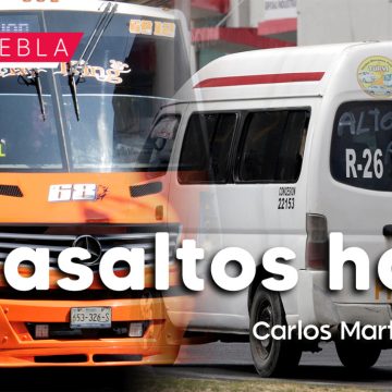 Se registran cuatro asaltos al transporte en Puebla
