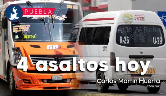 Portada Se registran cuatro asaltos al transporte en Puebla CMH Se registran cuatro asaltos al transporte en Puebla
