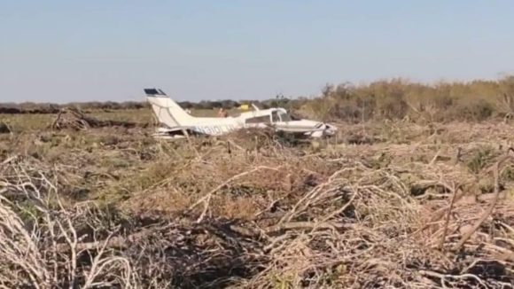 Cae avioneta tras falla de motores en Reynosa